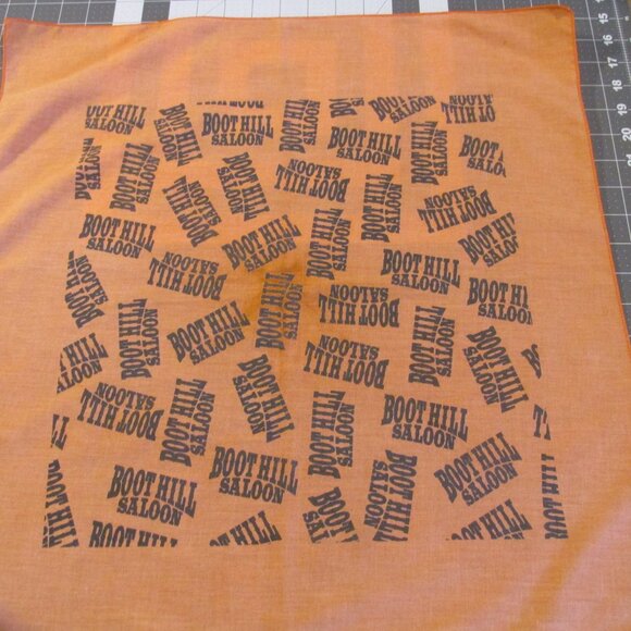 Vintage 1980's Boot Hill Bandana - Picture 1 of 4